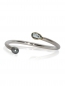 Preview: Armreif aus Silber und Gelbgold mit einem Aquamarin und einer Tahitiperle