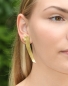 Preview: Ohrstecker "Gold and Green" aus Silber mit Feingold und Chrysoberyll