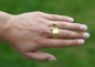 Preview: Ring "Gold and Green" aus Silber-Feingold mit Chrysoberyll