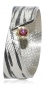 Preview: Ring aus Silber-Palladium mit Roségold und pinkfarbenem Brillant