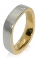 Preview: Ring aus Silber mit Feingold-Vergoldung und Diamant-Princess