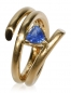 Preview: Ring aus Gelbgold mit Tansanit