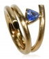 Preview: Ring aus Gelbgold mit Tansanit