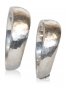 Preview: Eheringe -leicht geschwungen- aus Silber mit Hammerschlag