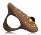 Preview: Ring aus Jarrah-Holz mit Gold und Granat