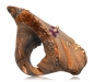 Preview: Ring aus Holz mit Rubinen, Brillant und Gold