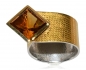 Preview: Ring aus Silber mit Gold und Citrin