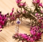 Preview: Kordelring in Silber mit Amethyst