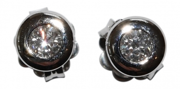 Preview: Ohrstecker aus Weißgold mit Brillanten