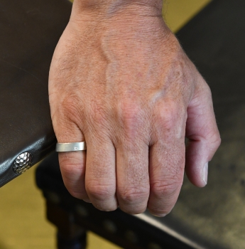 Ring aus Silber mit Feingold-Vergoldung und Diamant-Princess
