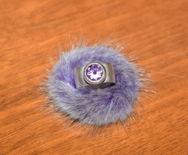 Silberring mit Amethyst