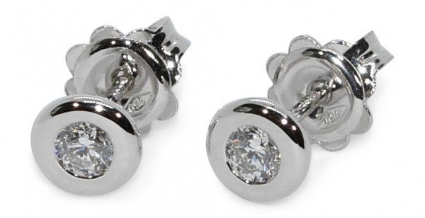 Ohrstecker aus Weißgold mit Brillanten