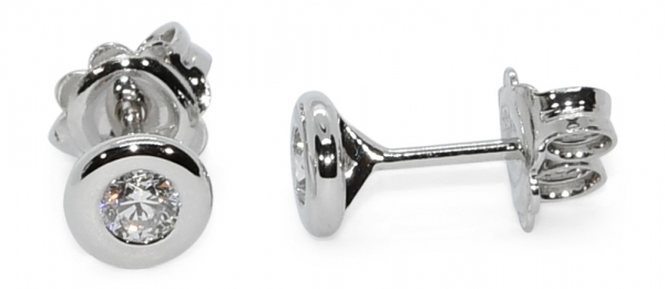 Ohrstecker aus Weißgold mit Brillanten