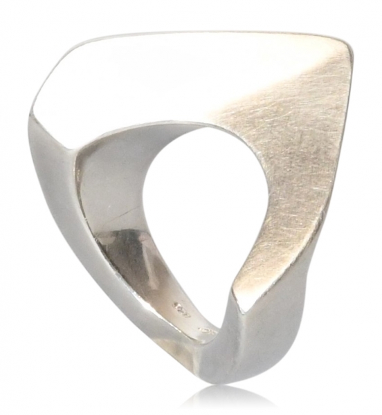 Statement-Ring aus Silber