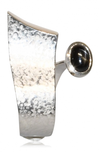Ring aus Silber mit Sterndiopsid