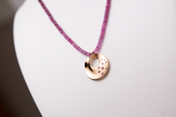 Collier "pinker Sternenhimmel"