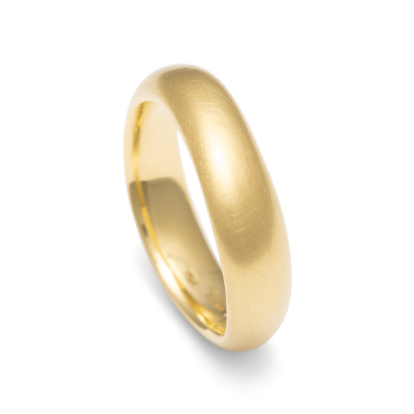 Geschwungener Ring in Gelbgold -schlichte Extravaganz